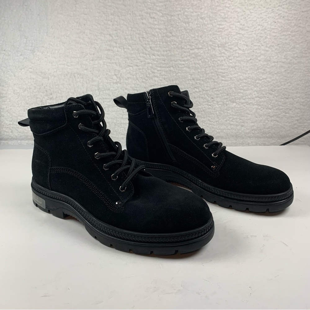 Blondo Dean Waterproof Boots Lace Up Black‎ Suede Size 10.5 NWOB 7150